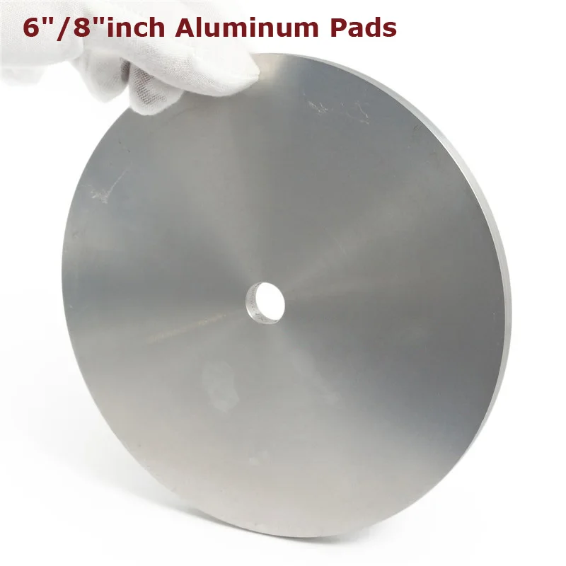 6inch/8inch Aluminum Pads 150mm/200mm Disc For Coated Flat Lap Polishing Abrasive Wheel Gemstone Grinding Machine