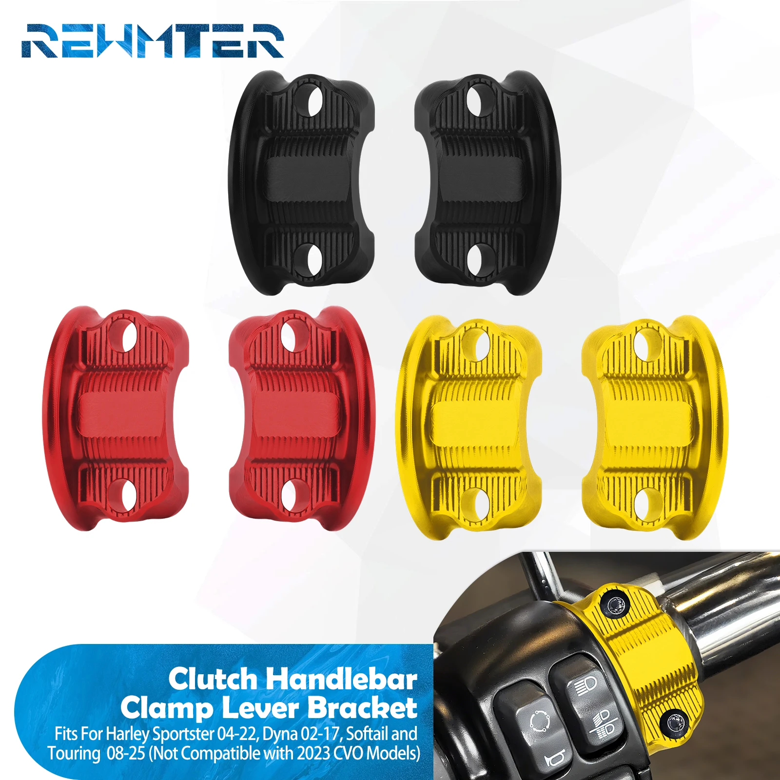 

Motorcycle Handlebar Brake Clutch Clamp Cover Perch Clamp Lever Bracket For Harley Sportster 2004-2022 Dyna 2002-2017 Softail