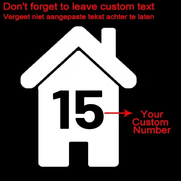 4 stuks Wheelie Bin Numbers Custom Huisnummer Vinyloverdrukplaatjesticker voor Vuilnis Prullenbak Home Decor