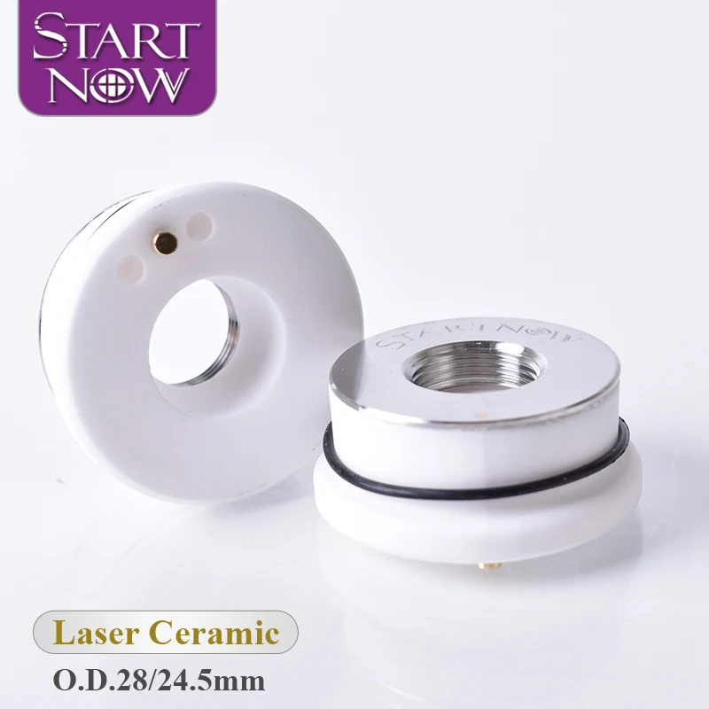 

Startnow 28mm Precitec Laser Ceramic Ring Parts for WSX HANS YAG Fiber Cutting Machine Laser Welding Head Nozzle Holder