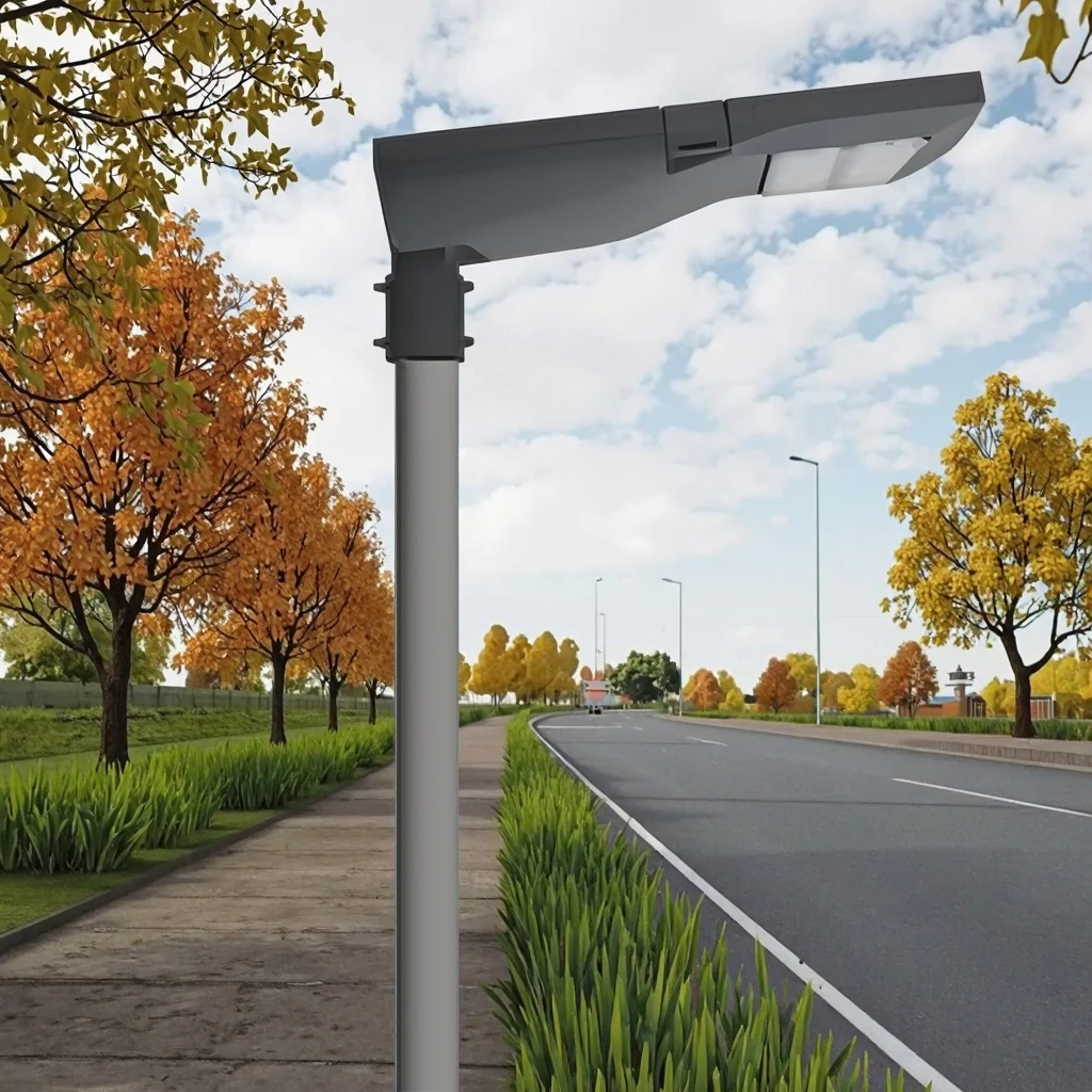 Sunle 100W LED Street Light IP66 Outdoor Parking Light High Visibility Durable Aluminum Alloy Pole Lighting for Road AC Power