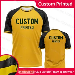 Camiseta de manga corta con estampado 3D para hombre y mujer, ropa de trabajo personalizada con logotipo impreso, Top transpirable informal para adultos y niños, Verano