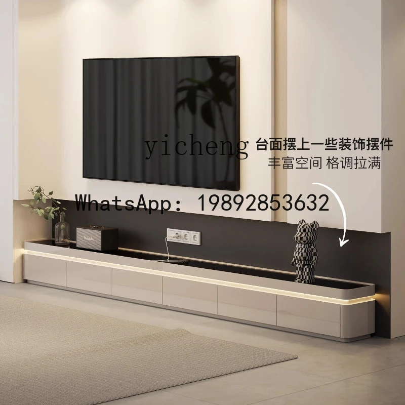 floor TV cabinet high-end coffee table combination living room home TV cabinet