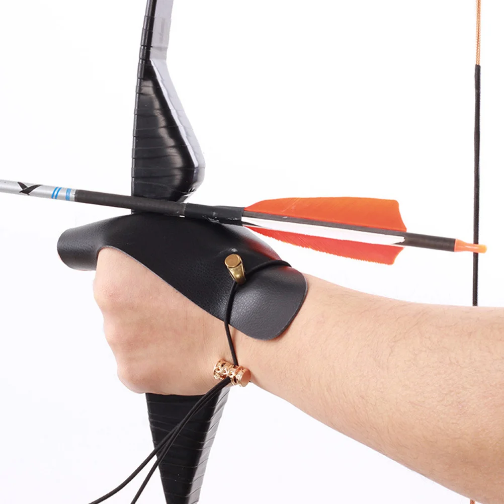 

Archery Hand Guard Elastic Rope Archery Finger Glove Small Size Comfortable Protective Gear Hand Protector Bow Arrow