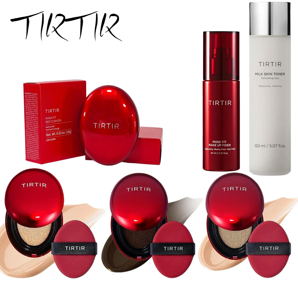 Base de cojín TIRTIR, protector solar de larga duración, cojín de aire, base compacta de alta cobertura, maquillaje coreano Original