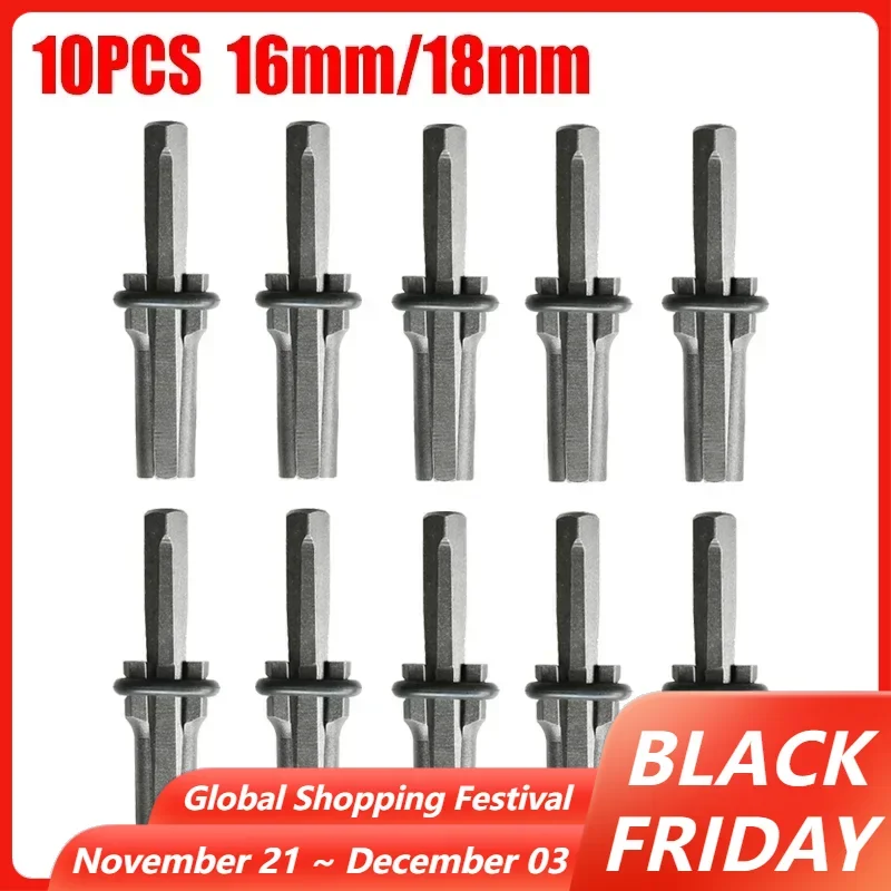 10PCS 16mm 18mm Stone Splitter Set Heavy Duty Wedge and Feather Shims Set Rock Stone Splitter Splitting Tool for Concrete