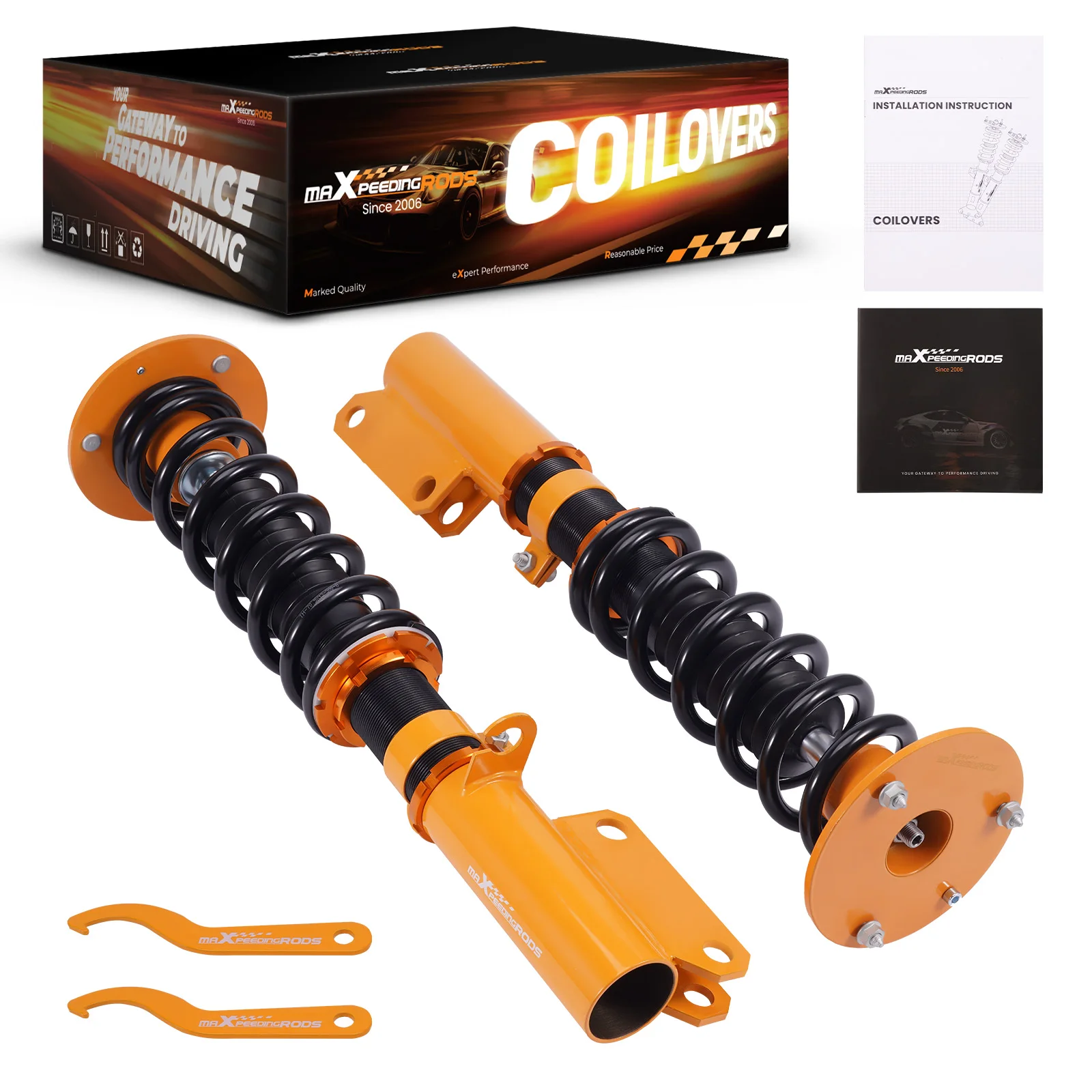 

Pair Front Coilovers Suspension Lowering Kit For BMW X5 2000-2006 Struts