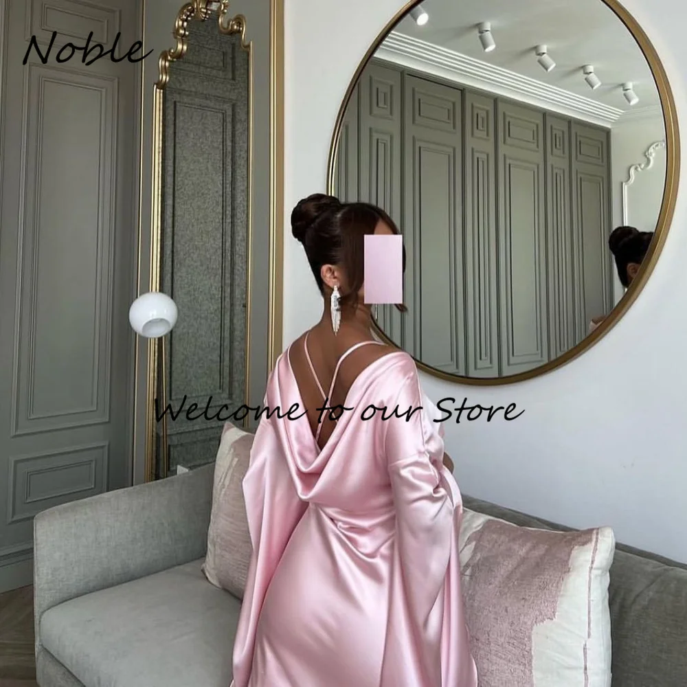 Noble Elegant Lace Up Formal Occasion Gowns Pleated Evening Dresses Ankle-Length Party Dress for Women  Long Prom Gown