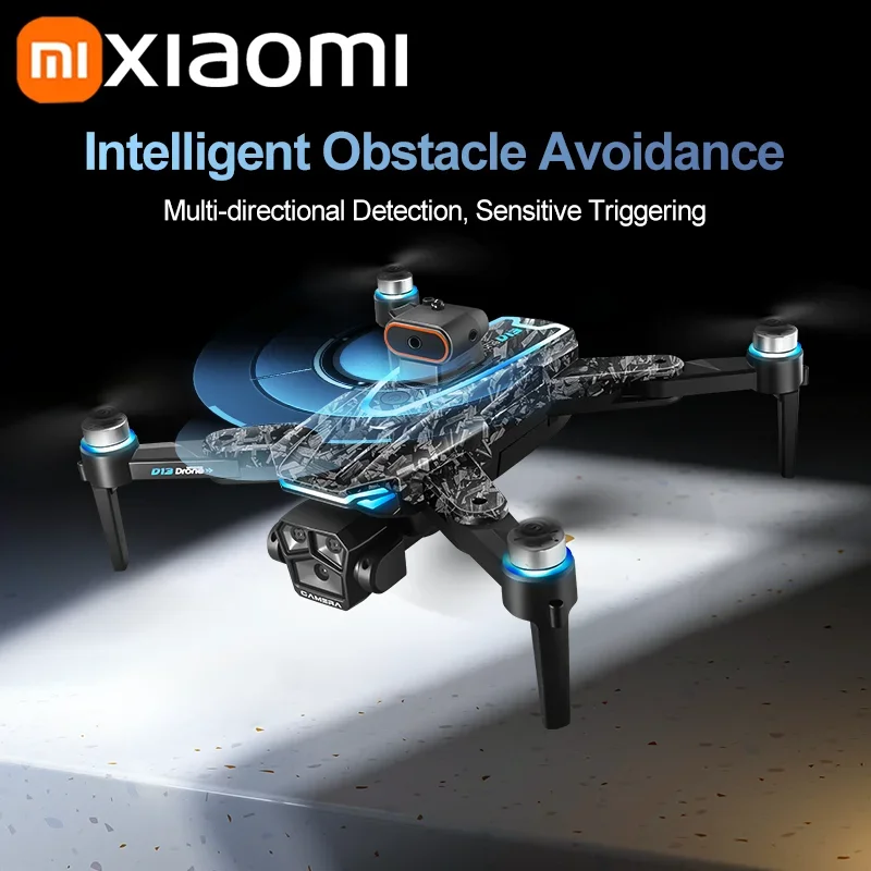 Xiaomi D13 GPS Drone 8K Triple cámara HD flujo óptico inteligente evitación de obstáculos Motor sin escobillas plegable Quadcopter VR UAV