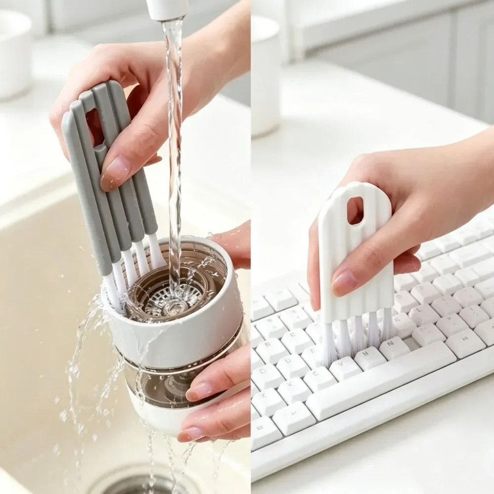 Bendable Soft Cleaning Brush Multifunctional Portable Keyboard Duster for Laptop Computer Dust Removal Tool