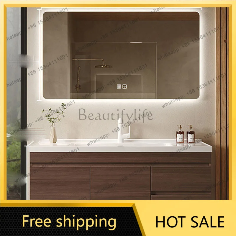 FG Organizer Perfume Bathroom Cabinet Storage Mirror Space Saver Wooden Drawers Partitions Cupboard Modern Gabinete Room Furnitu