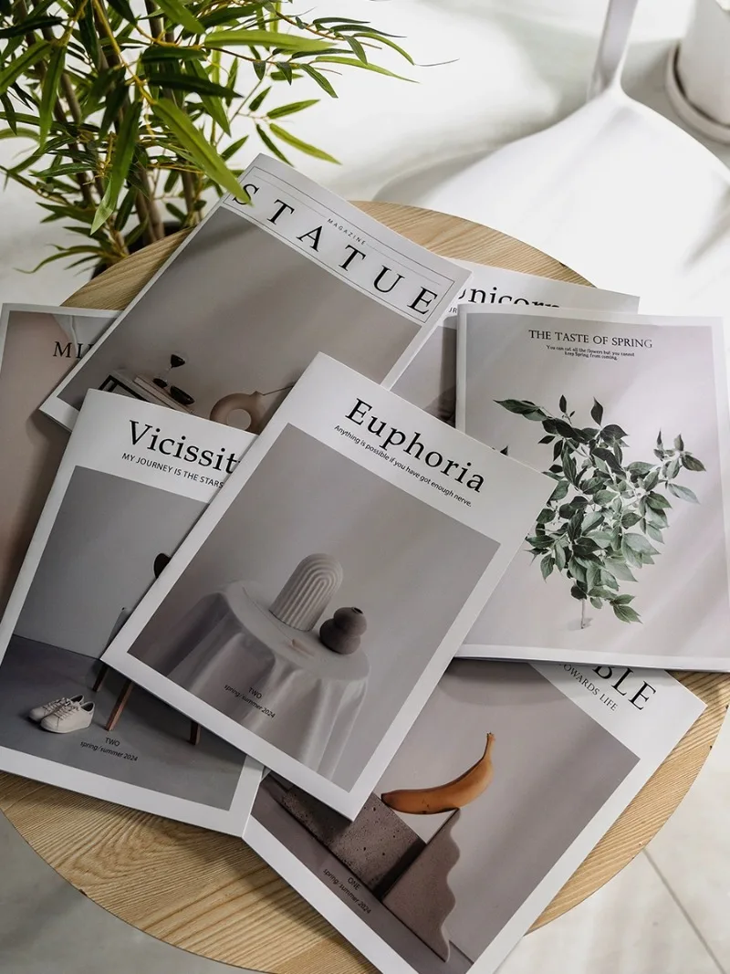 

INS English Magazine Photography Background Props Home Store Decorative Ornaments Magazine Books