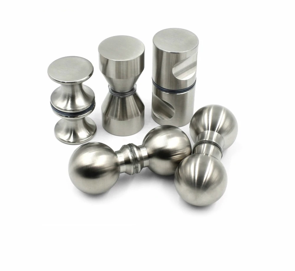 

Solid SUS304 Glass Door Knob Pull Handle Shower Box Siding Glass Door