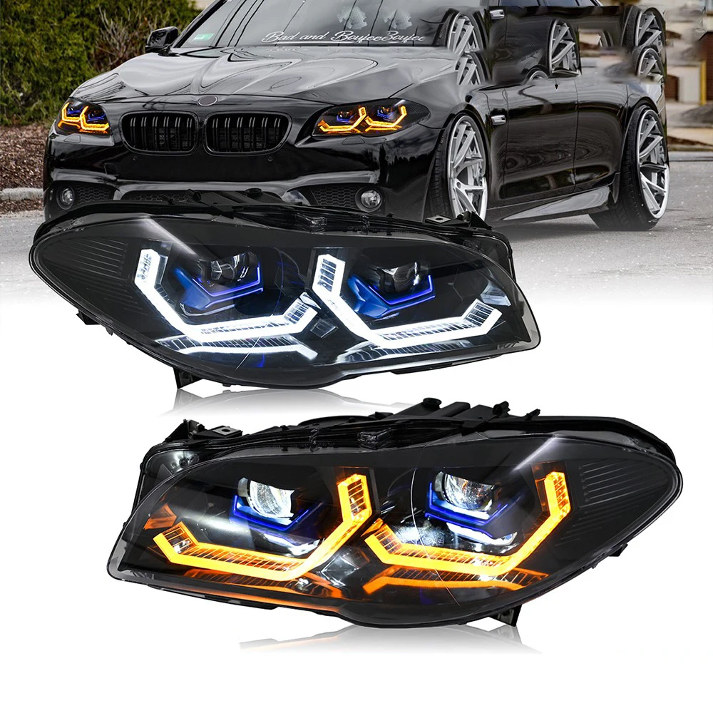 

Светодиодные фары для BMW F10 F18 2011-2013 (замена галогенных и ксеноновых фар), светодиодные фары для BMW F10 2011-2017, автомобильные аксессуары