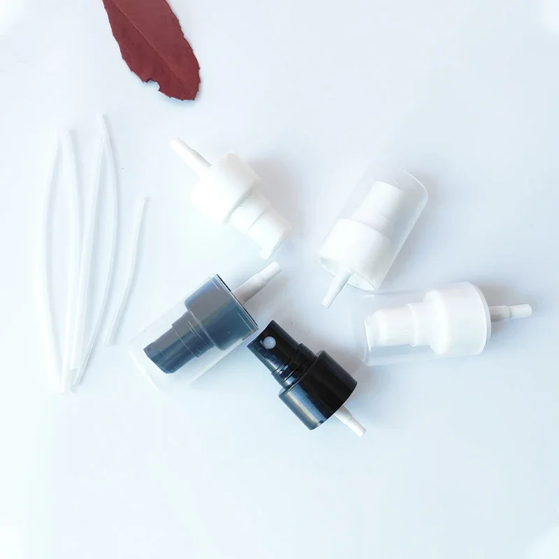 Whosesale สีดํา/สีขาวเครื่องสําอางโลชั่นสเปรย์ปั๊มแก้วสะอาดพลาสติกแชมพูโลชั่นฝาขวดอุปกรณ์เสริมหัวเปลี่ยน