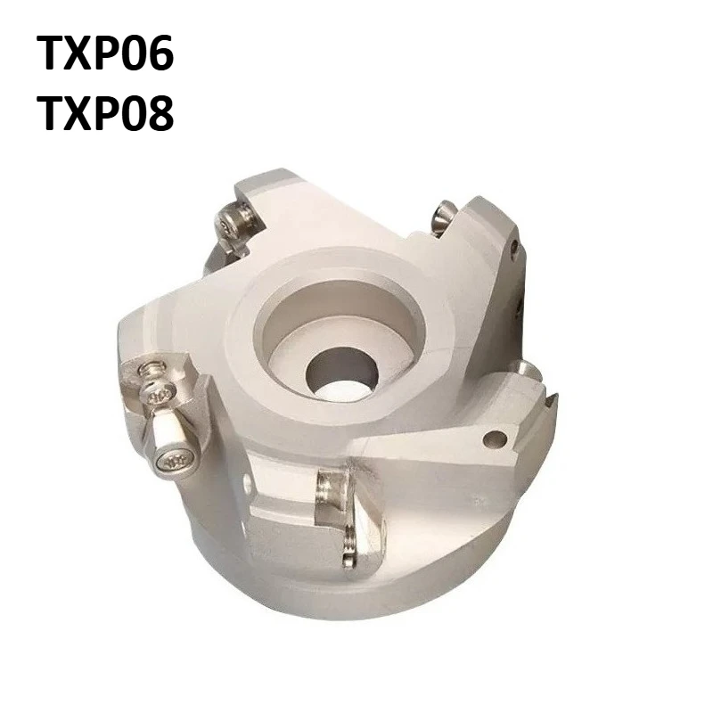 

TXP06 08 Face Milling Disc 50 63 80 100 TXP High Feeding CNC Milling Machining Cutter Bar Suitable For WPMW Inserts TXP06 50 22