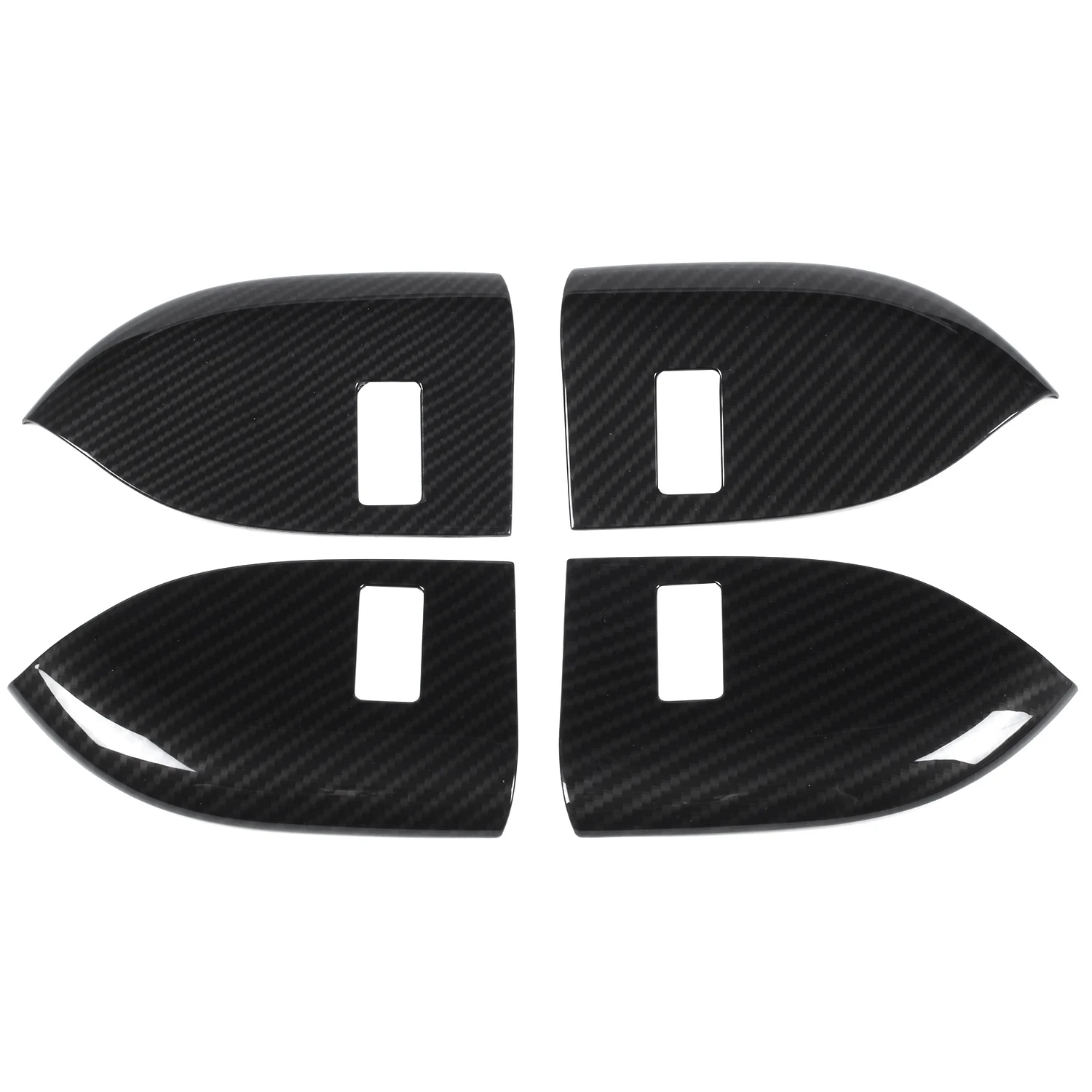 

For Land Rover Range Rover Sport Rr Sport 2014-2017 Abs Plastic Child Lock Frame Cover Trim 4Pcs/Set(No Seat