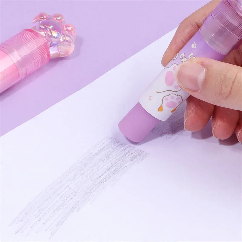 Kawaii Kristall katze Pfote niedlichen Radiergummi Mädchen Bleistift Radiergummi Student Gummi Cartoon Stift Radiergummi Kinder Büro Schule liefert Preise