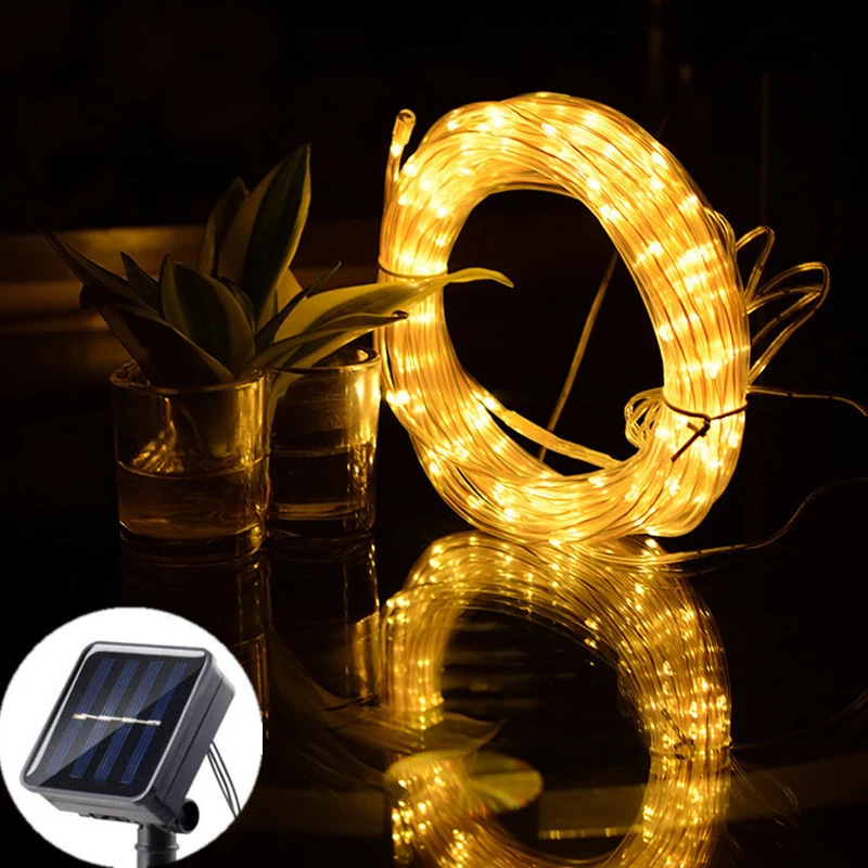 

Fairy Light 8 Modes Outdoor for Party Garden Yard Home Wedding Christmas Decoration LED Tube Lights LED Solar Rope String Light