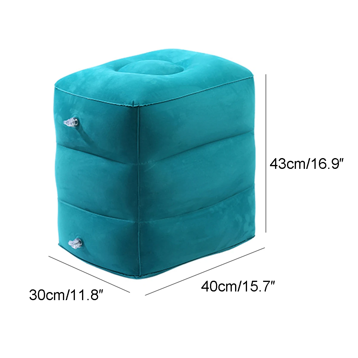 Inflatable footrest, three-layer adjustable stool, air cushion, airplane, high-speed rail, office, foot step