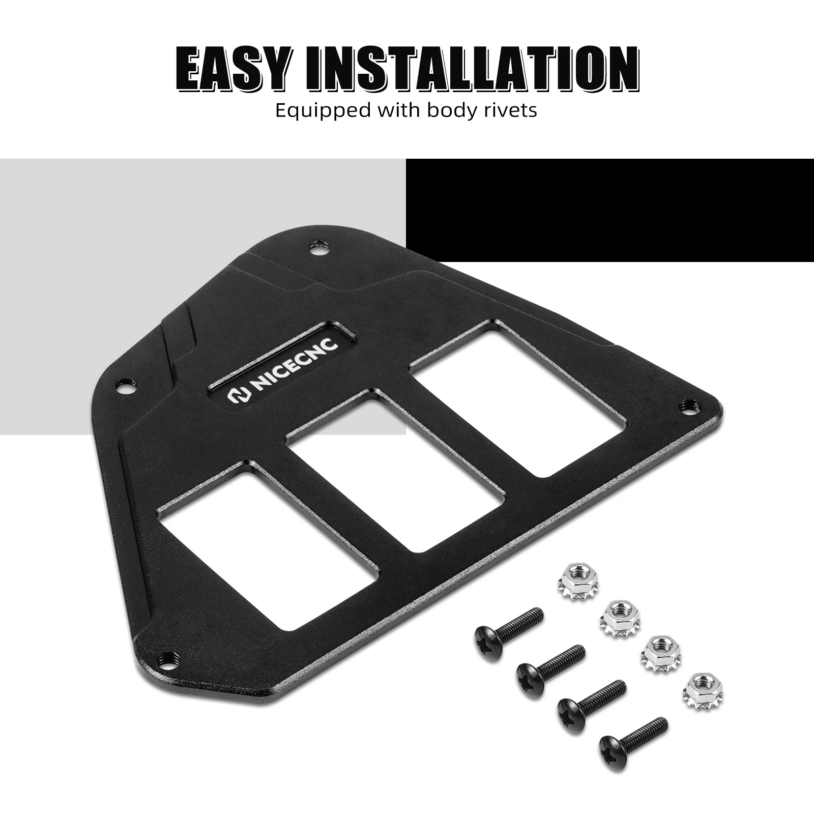 NICECNC For Honda Talon 1000R Switch Plate Dash Panel Rocker Aluminum Alloy For UTV Talon 1000X/XS/RS 4 SXS