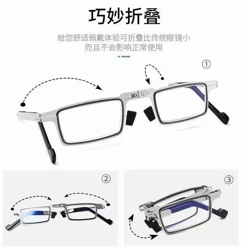 Anti Blau Licht Presbyopie Brille Klapp Lesebrille Männer Frauen Brillen Computer Brillen +1,5 +2,0 +2,5 +3,0 +3,5 – Detail 2