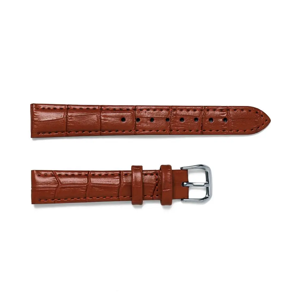 16mm 20mm 22mm Universal Steel Buckle Genuine Leather Watch Band Strap Sports Belt Wrist Watchband Sweatband