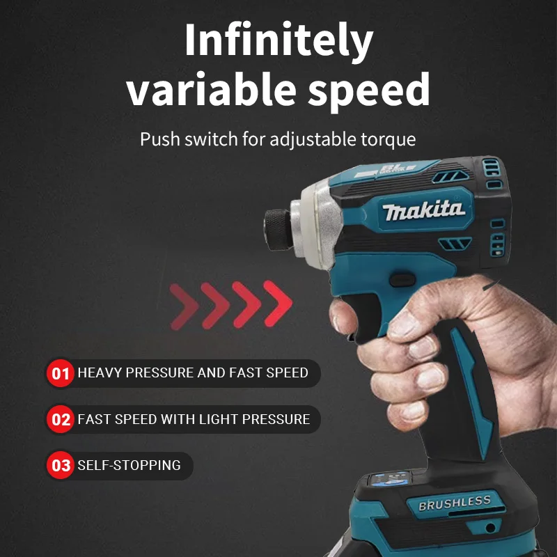 ماكيتا DTD171 18 فولت فرش شنيور يعمل بالبطارية مفك كهربائي لاسلكي للبناء إصلاح المنزل بطارية ليثيوم أدوات كهربائية