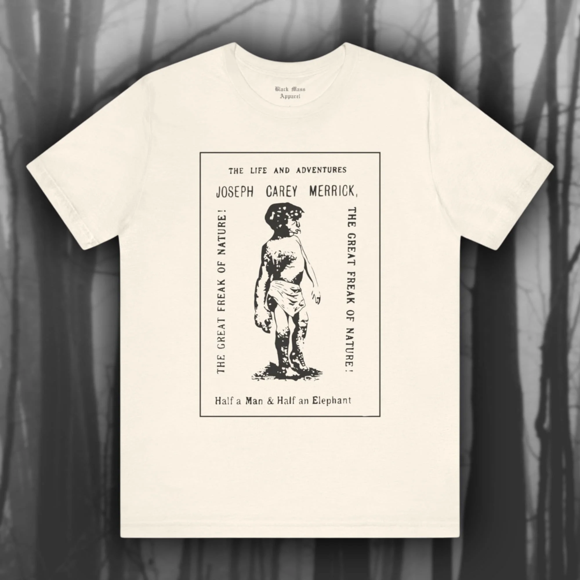 The Elephant Man Joseph Merrick T Shirt Freakshow Victorian London Hospital Travel Jersey