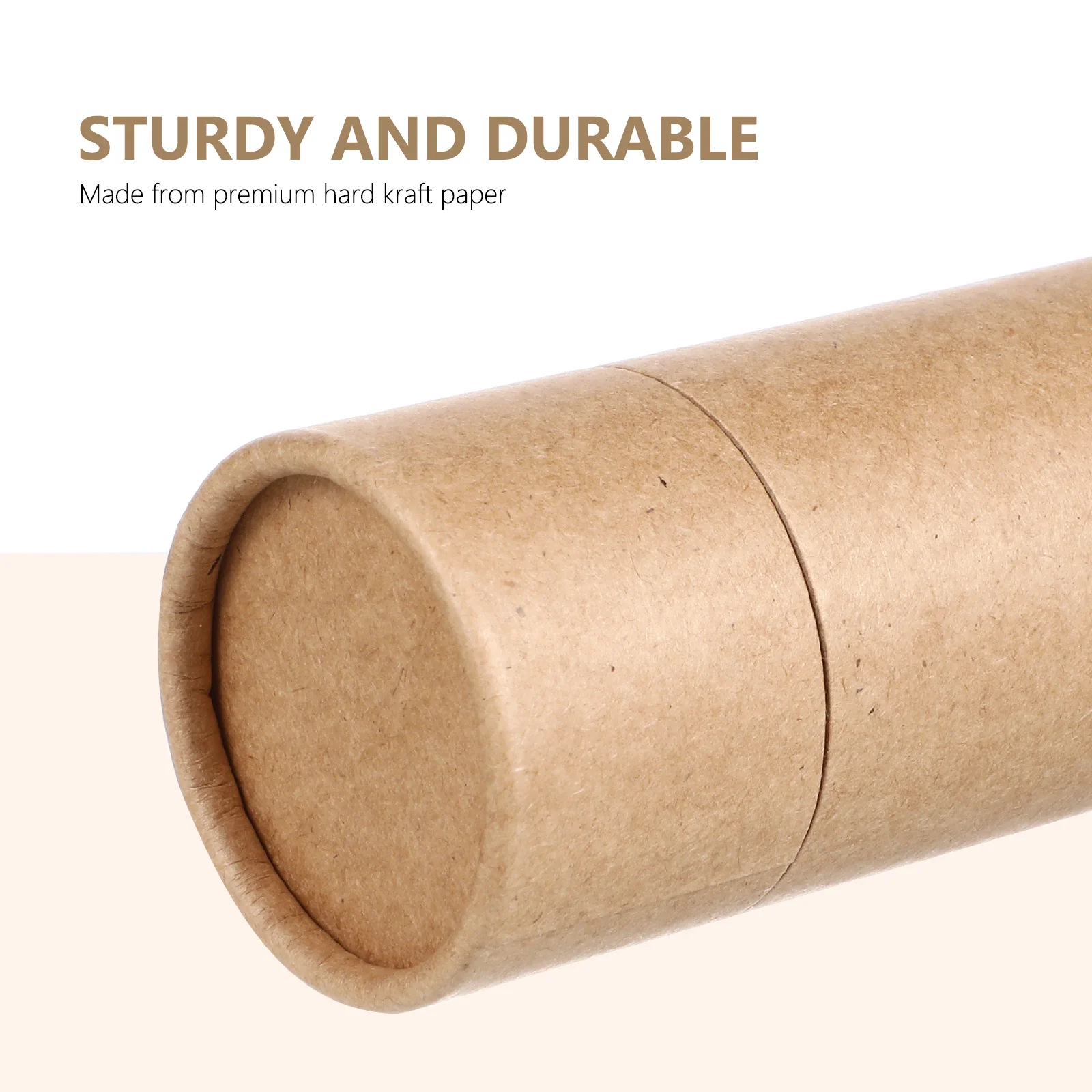 

10Pcs Paper Cylinder Essential Oil Bottle Packing Boxes Brown Kraft Paper Storage Cans Gift Containers Essential Oil Bottle Can