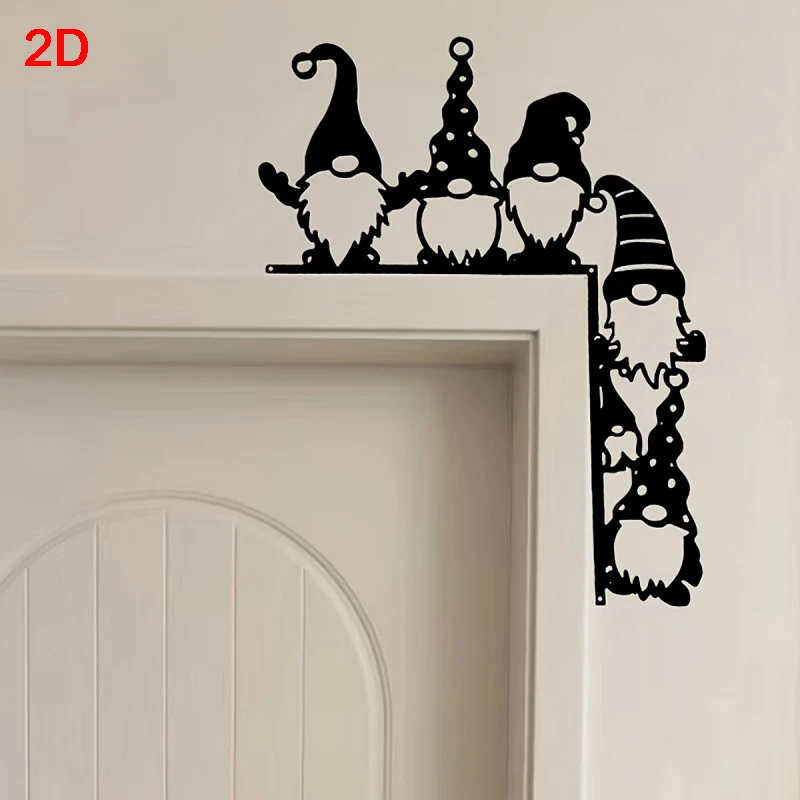 

1Iron Home Decor Scene Decoration Craft Door Hanging Door Corner Gnome Elderly Door Corner Decoration
