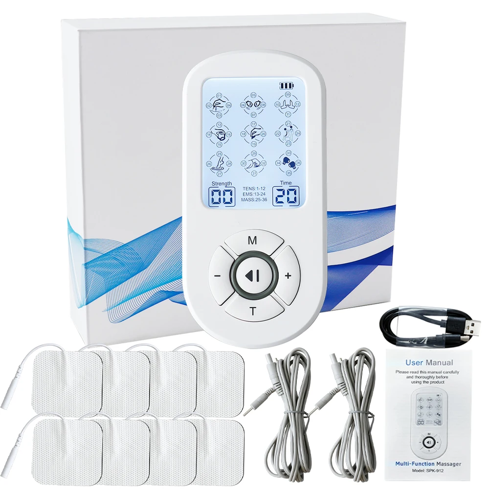 

Двухканальный EMS Tens массаж физиотерапия электрическая импульсная терапия иглоукалывание расслабляющий массажер для всего тела стимулятор мышц