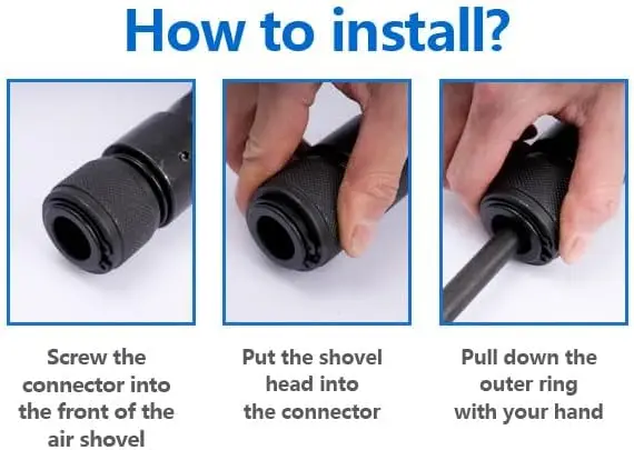 Hammer with 19-Piece Tool Plus Set Multifunctional Pneumatic Hammer Kit with Quick Change Retainer, Carrying Case, Anti Vibratio