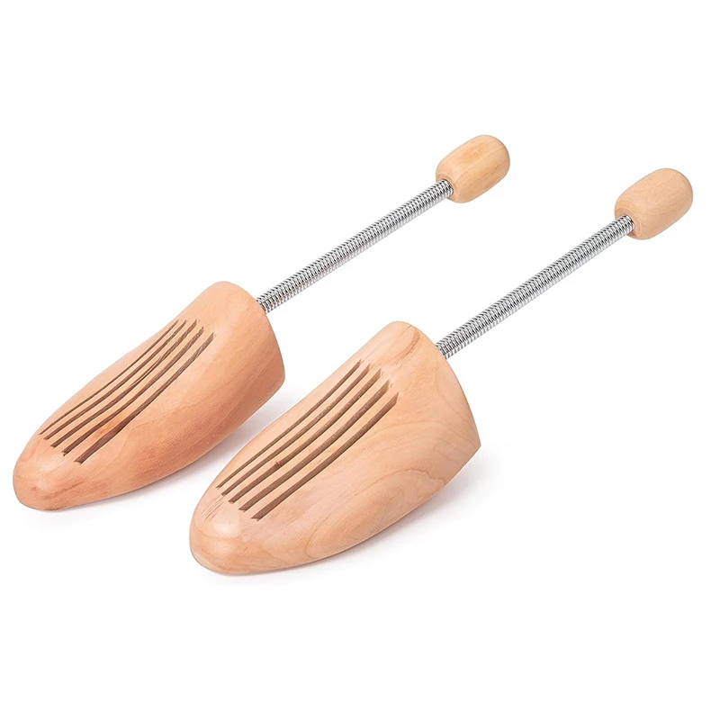 

2Pcs Wooden Shoe Tree Unisex High-grade Spring Shoes Adjustable Support Shoe Stretcher Shaped Fixed Shoes
