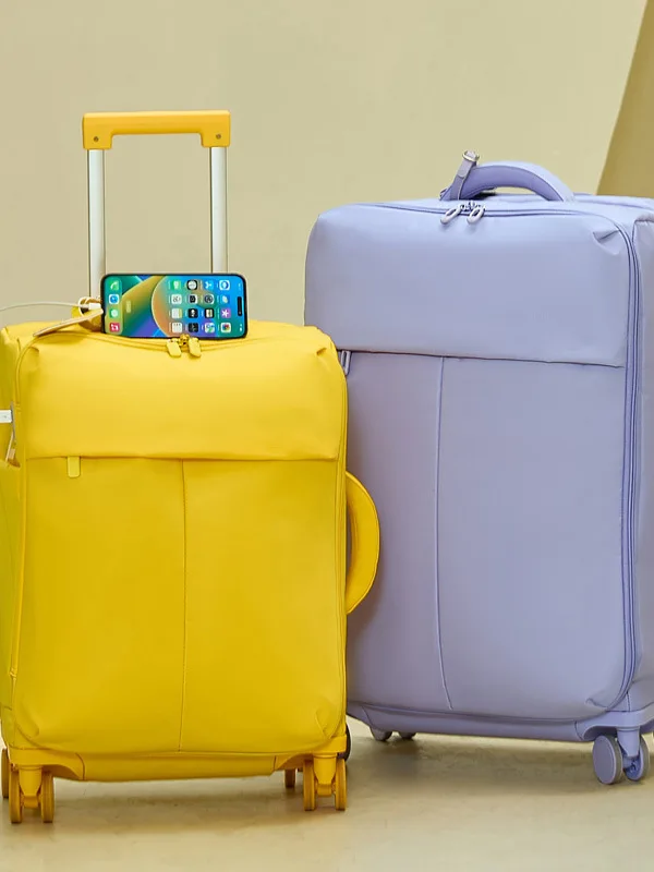 

Ultra-Light Expandable Ox Cloth Lage Suitcase Travel Carry-On Bag Silent Universal Wheels Durable Polyester Inner Mate...