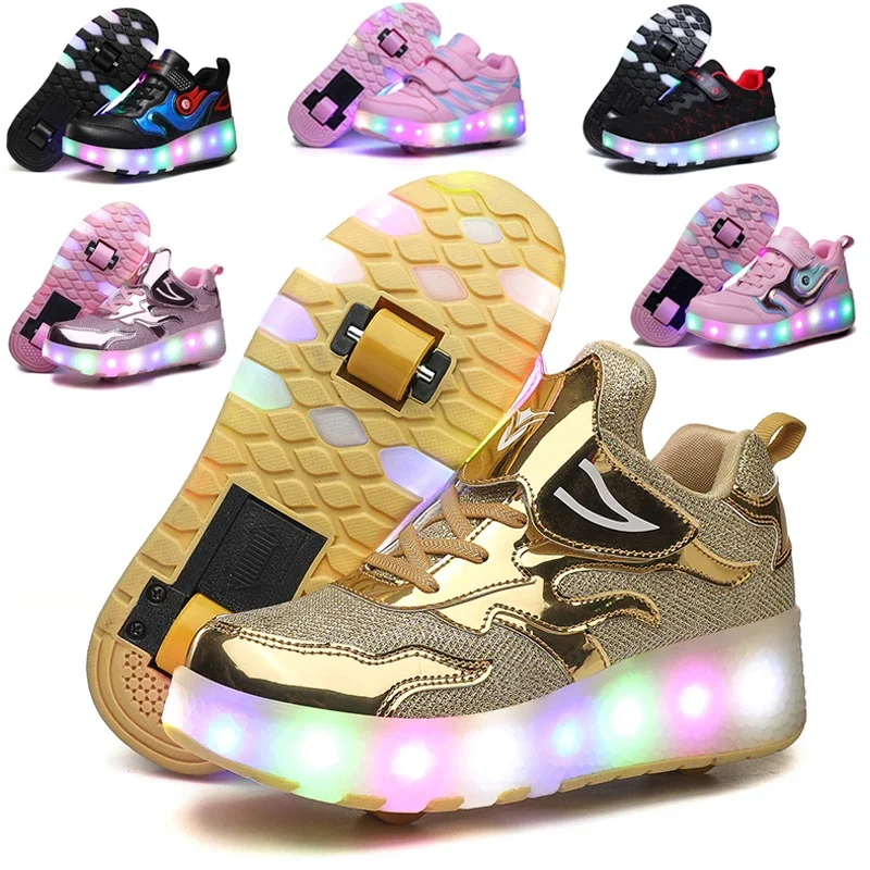 

Детские кроссовки со светодиодной подсветкой, с USB-зарядкой