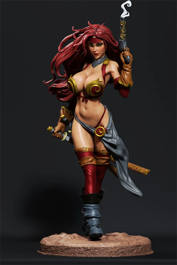 1/18 100mm 1/24 75mm Resin Model Girl Warrior  Unpainted 1/24 7.5CM  Figurine Painted 1091