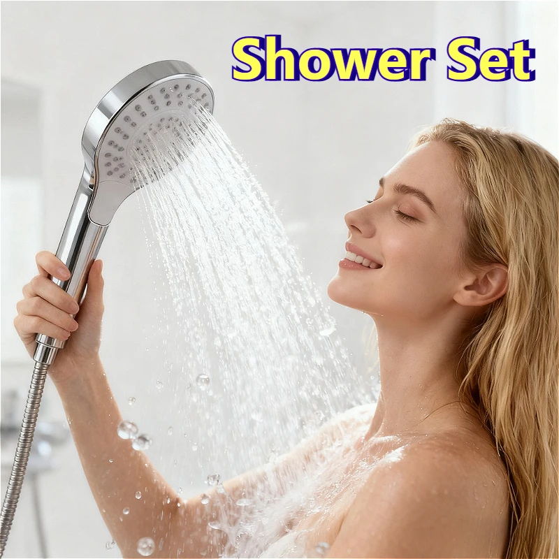 

Shower Set Bathroom Sprayer Shower Jet Shower Head Water Saving Portable Adjustable Shower Bath Head Home Bathroom Accessories