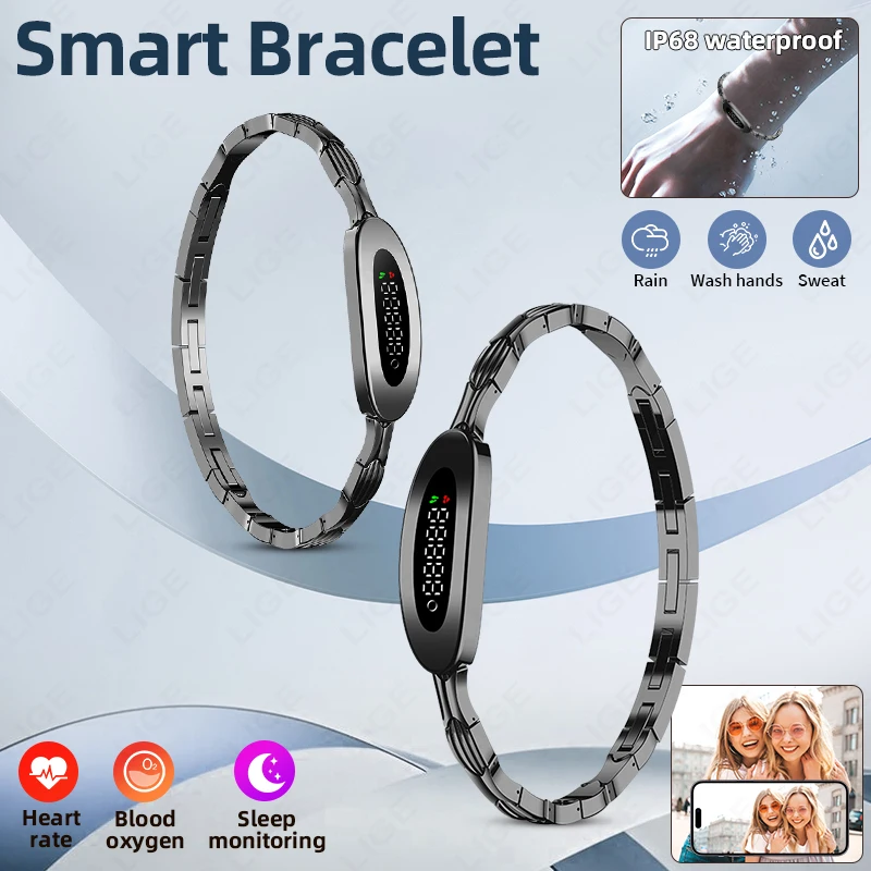 

LIGE Smart Watch IP68 Waterproof Blood Oxygen Monitoring Multiple Sports Modes Women Smart Bracelet SmartWatch Android & l0S