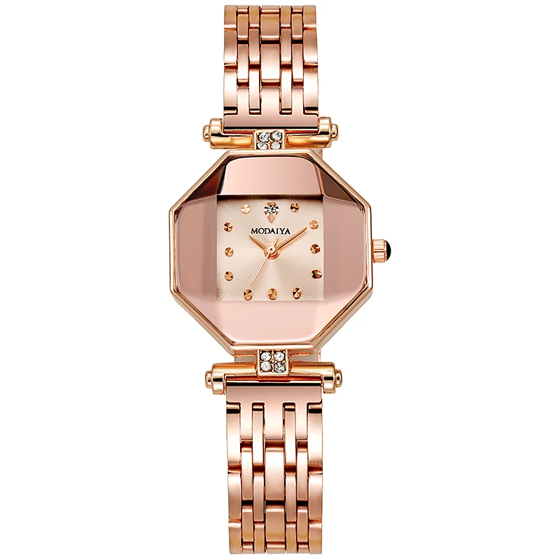 Orologio da donna di moda in acciaio inossidabile di marca di lusso orologio al quarzo Relogio Feminino designer di lusso muslimatexmuslimah muslimayn saat