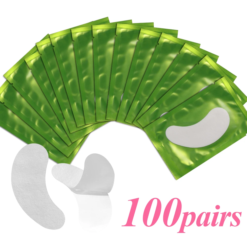 50/100 Pairs Wimpern Pad Gel Patch Unter Augen Gel Pads Wimpern Verlängerung Papier Patches Auge Tipps Aufkleber Wraps Make-Up-Tools
