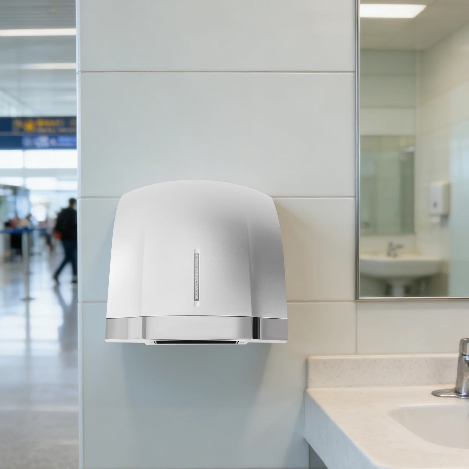 

Commercial Hand Dryer 9.45*9.06*9.45in Automatic Electric Hand Dryer 1800W High Speed Hand Air Dryer for Commercial and Household Noise Reduction