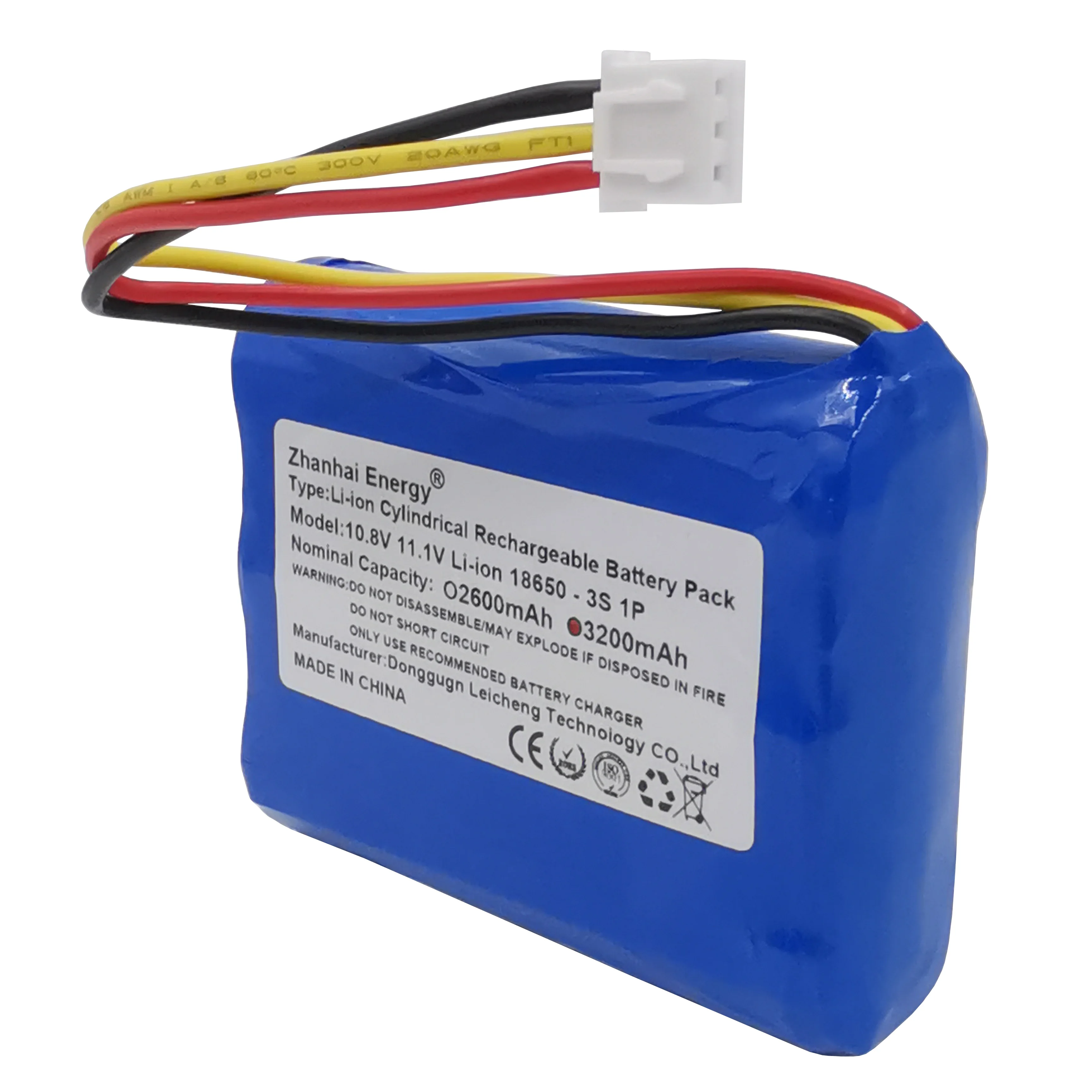 Paket baterai isi ulang Li-Ion 10.8V 11.1V 2600mAh 3200mAh untuk DOCKIN D Fine 50W baterai cadangan Speaker Bluetooth HiFi