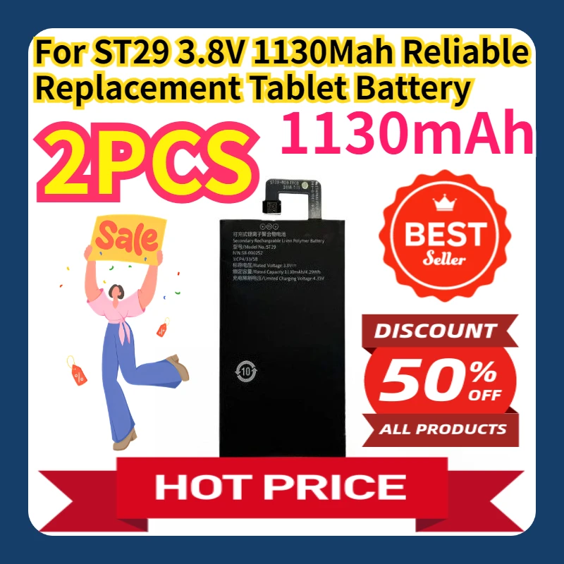 For ST29 3.8V 1130Mah Reliable Replacement Tablet Battery