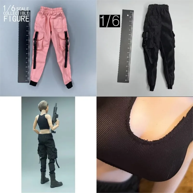 

1/6 Scale Female Soldier Trendy Pants Combat Trousers Vest Clothes for 12" Action Figures Body Dolls Accessoriess