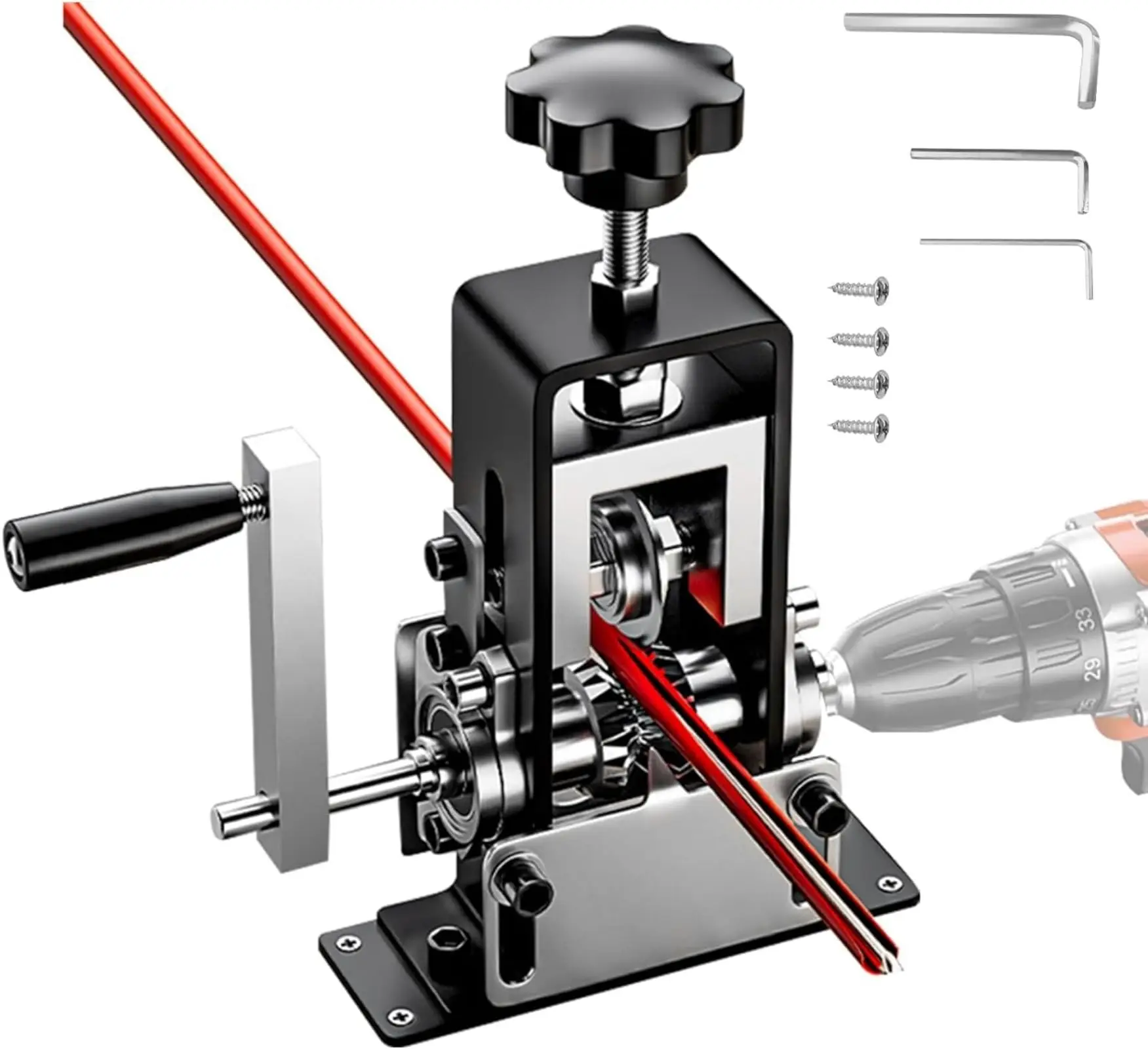 

0.06-1 inches Wire Stripper Manual/Drill Powered Wire Stripping Tool Portable Copper Scrap Wire Peeler