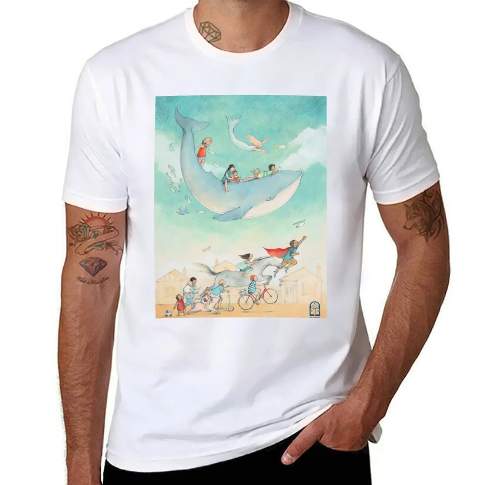 

Escape to Everywhere by Freya Blackwood T-Shirt cotton t shirts man 100% man t shirt heavy cotton T-shirt