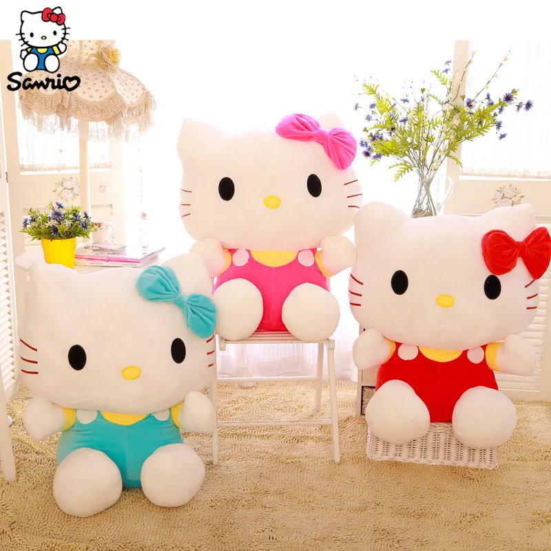 Sanrio-juguetes de peluche de Hello Kitty para niña y niño, almohada bonita Y2k, regalos de cumpleaños