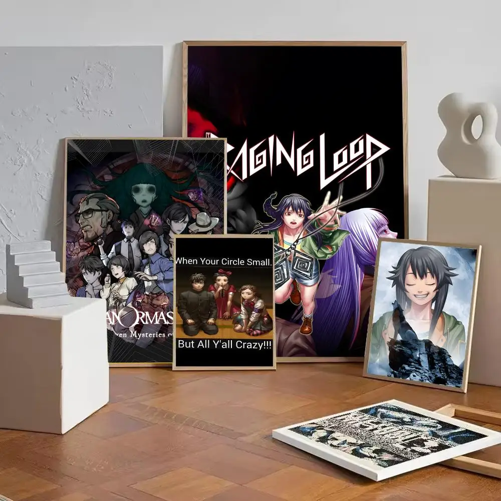 Adventure Game Game R-Raging Loop Poster Self-adhesive Painting with prints Home bedroom living room decoration