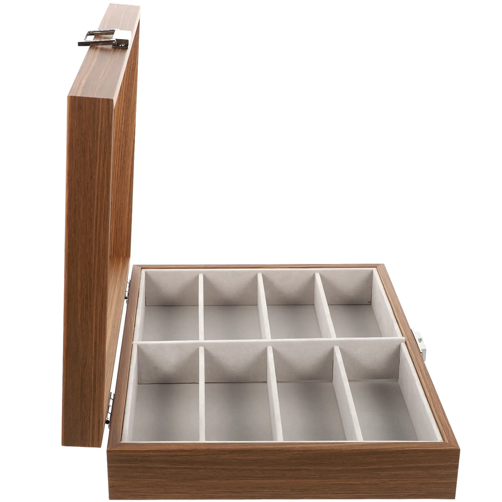 Multi Grids Glasses Case Portable Eyeglasses Storage Box Clear Window Slots Organizer Travel Outdoor Use Slots Glasses Case